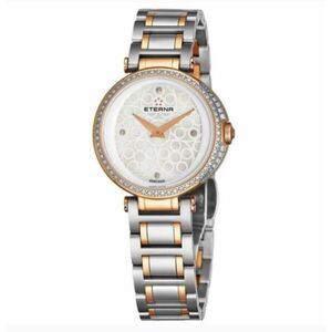 NWT ETERNA Grace Two Tone Rose Gold Mother Of Pearl Watch